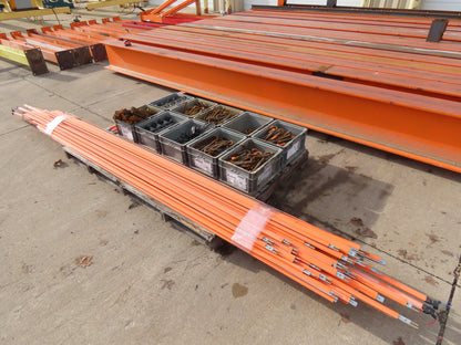 Harrington 1 Ton Free Standing 3-Bridge Crane System 39' 3" Span 225' Runway