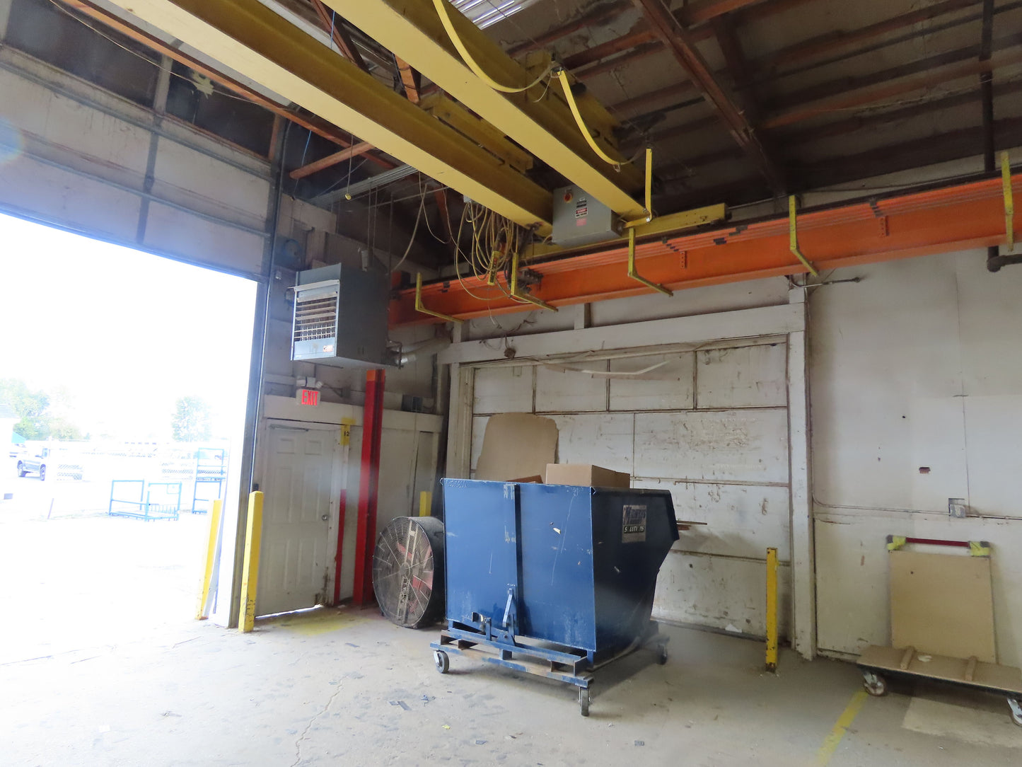 Harrington 1 Ton Free Standing 3-Bridge Crane System 39' 3" Span 225' Runway