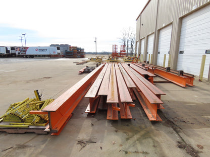 Harrington 1 Ton Free Standing 3-Bridge Crane System 39' 3" Span 225' Runway