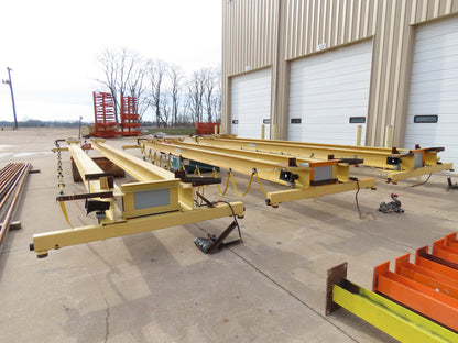 Harrington 1 Ton Free Standing 3-Bridge Crane System 39' 3" Span 225' Runway