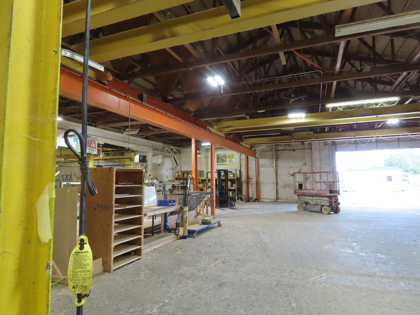 Harrington 1 Ton Free Standing 3-Bridge Crane System 39' 3" Span 225' Runway