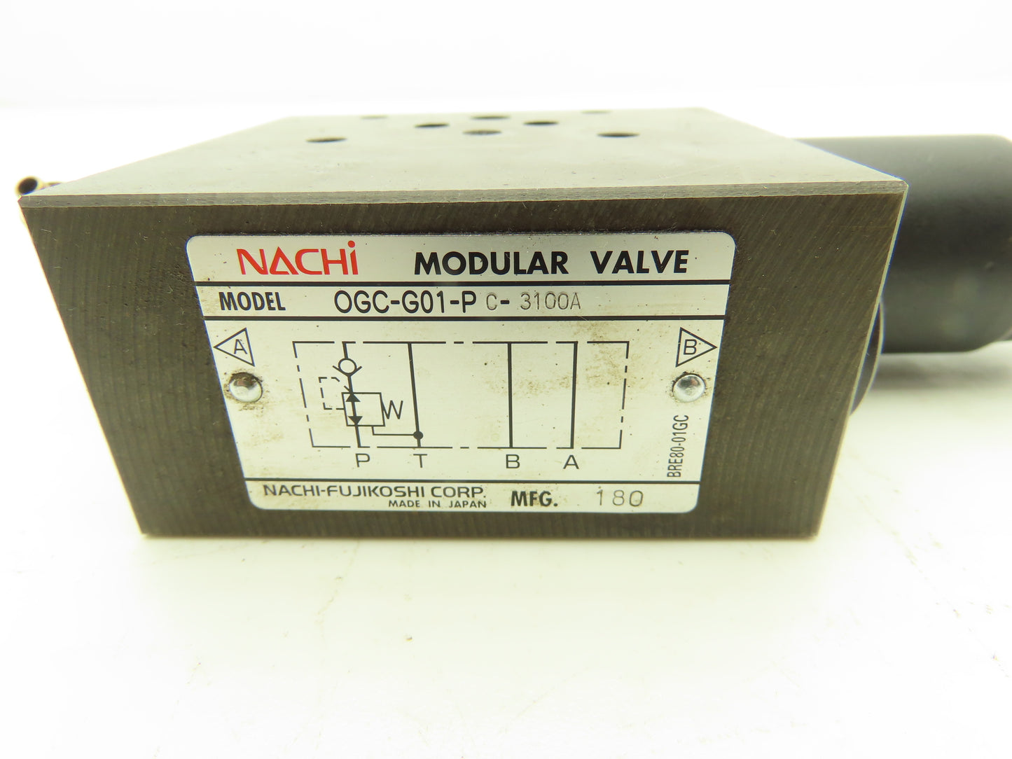 Nachi OGC-G01-PC-3100A Hydraulic Flow Control Modular Stack Valve