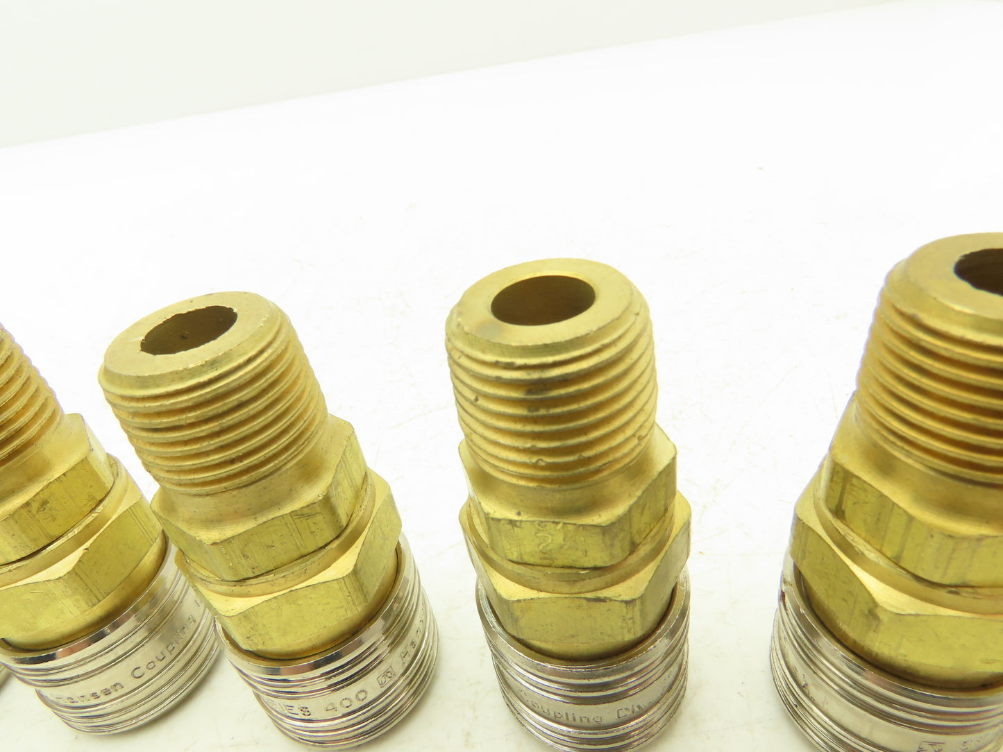 Hansen 400 Pneumatic Socket Coupling 1/2" NPT Male Brass Body Lot of 6