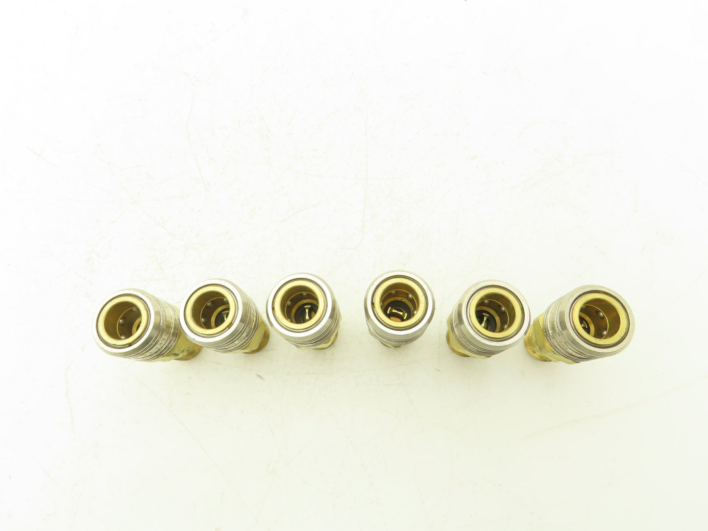 Hansen 400 Pneumatic Socket Coupling 1/2" NPT Male Brass Body Lot of 6