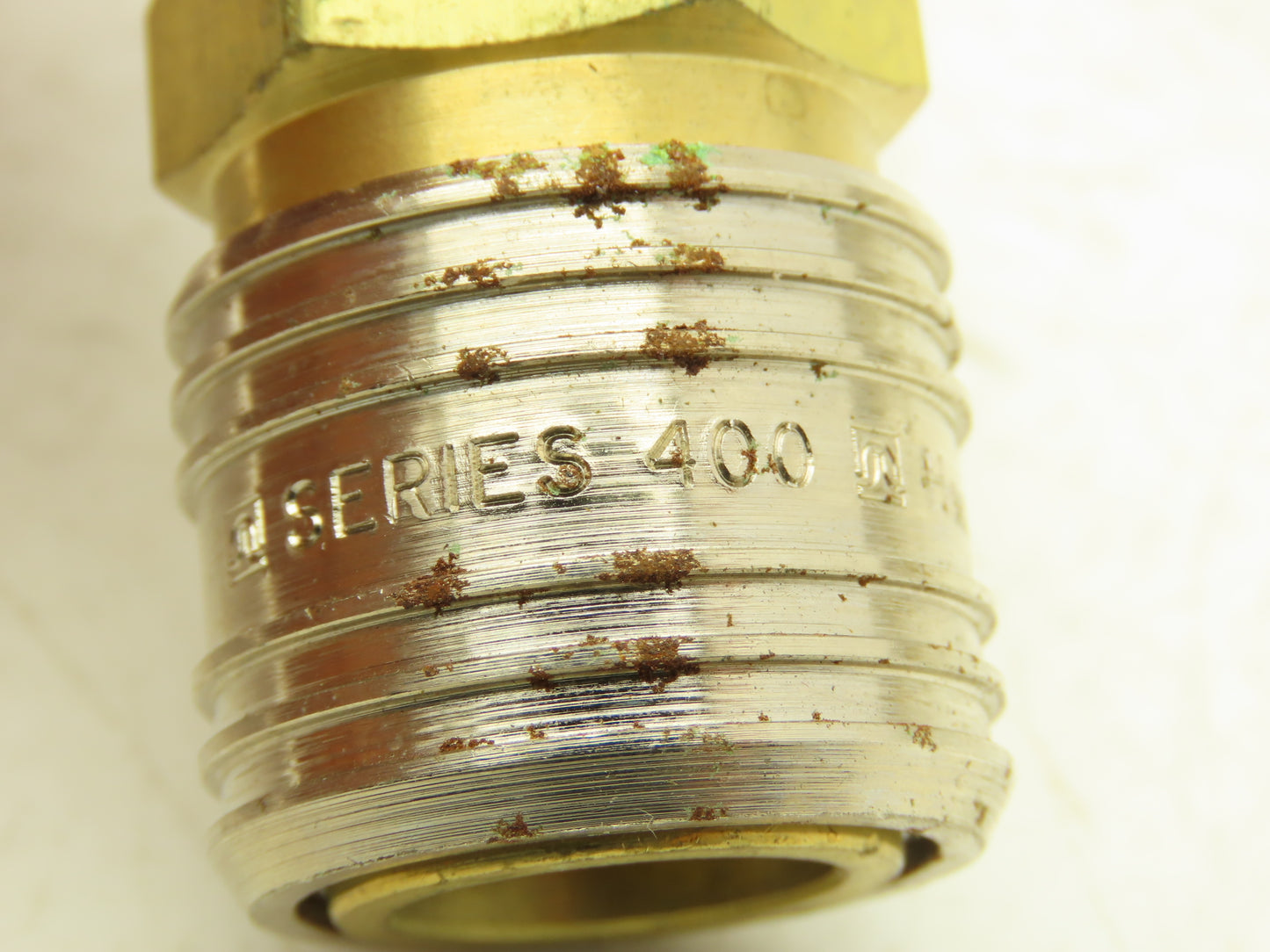Hansen 400 Series Pneumatic Socket Coupling 1/2" Barb  Brass Body Lot of 4