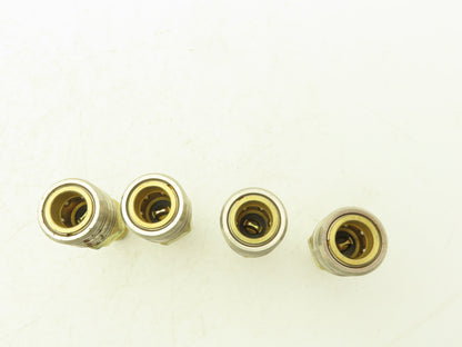 Hansen 400 Series Pneumatic Socket Coupling 1/2" Barb  Brass Body Lot of 4