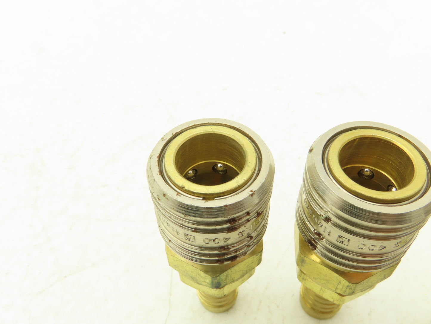 Hansen 400 Series Pneumatic Socket Coupling 1/2" Barb  Brass Body Lot of 4