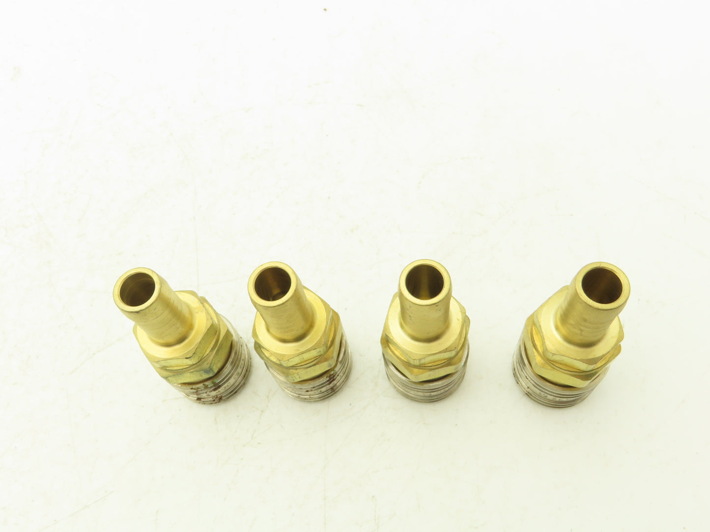 Hansen 400 Series Pneumatic Socket Coupling 1/2" Barb  Brass Body Lot of 4