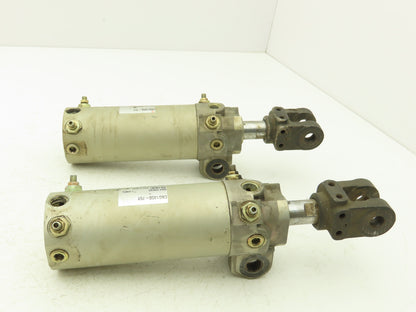 SMC CKG1A50-75Y Pneumatic Air Clamp Cylinder 50mm Bore 75mm Stroke  Lot of 2