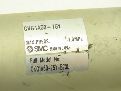 SMC CKG1A50-75Y Pneumatic Air Clamp Cylinder 50mm Bore 75mm Stroke  Lot of 2