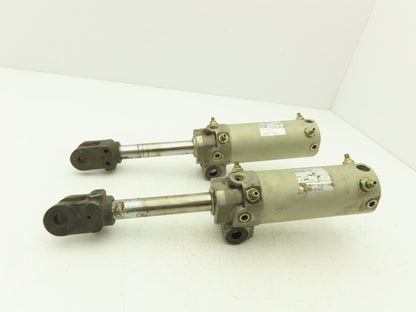 SMC CKG1A50-75Y Pneumatic Air Clamp Cylinder 50mm Bore 75mm Stroke  Lot of 2
