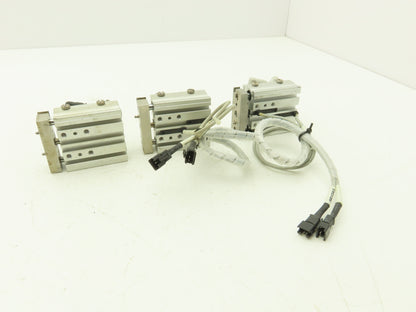 SMC MGPL12-25-DCH3195H Compact Guide Cylinder 12mm Bore 25mm Stroke  Lot of 3