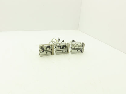 SMC MGPL12-25-DCH3195H Compact Guide Cylinder 12mm Bore 25mm Stroke  Lot of 3