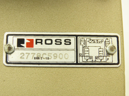 Ross 2778C5900 Pilot Operated Dual Check Valve 3/4"NPT 120VAC 48VDC 2778A5900