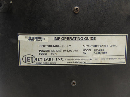 IET IMF-V/24-I Isolated Voltage to Current Converter 0-24V In 4-20mA Out