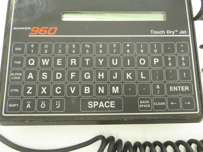 Markem 960 Touch Dry Jet Keyboard Controller w/LCD Display