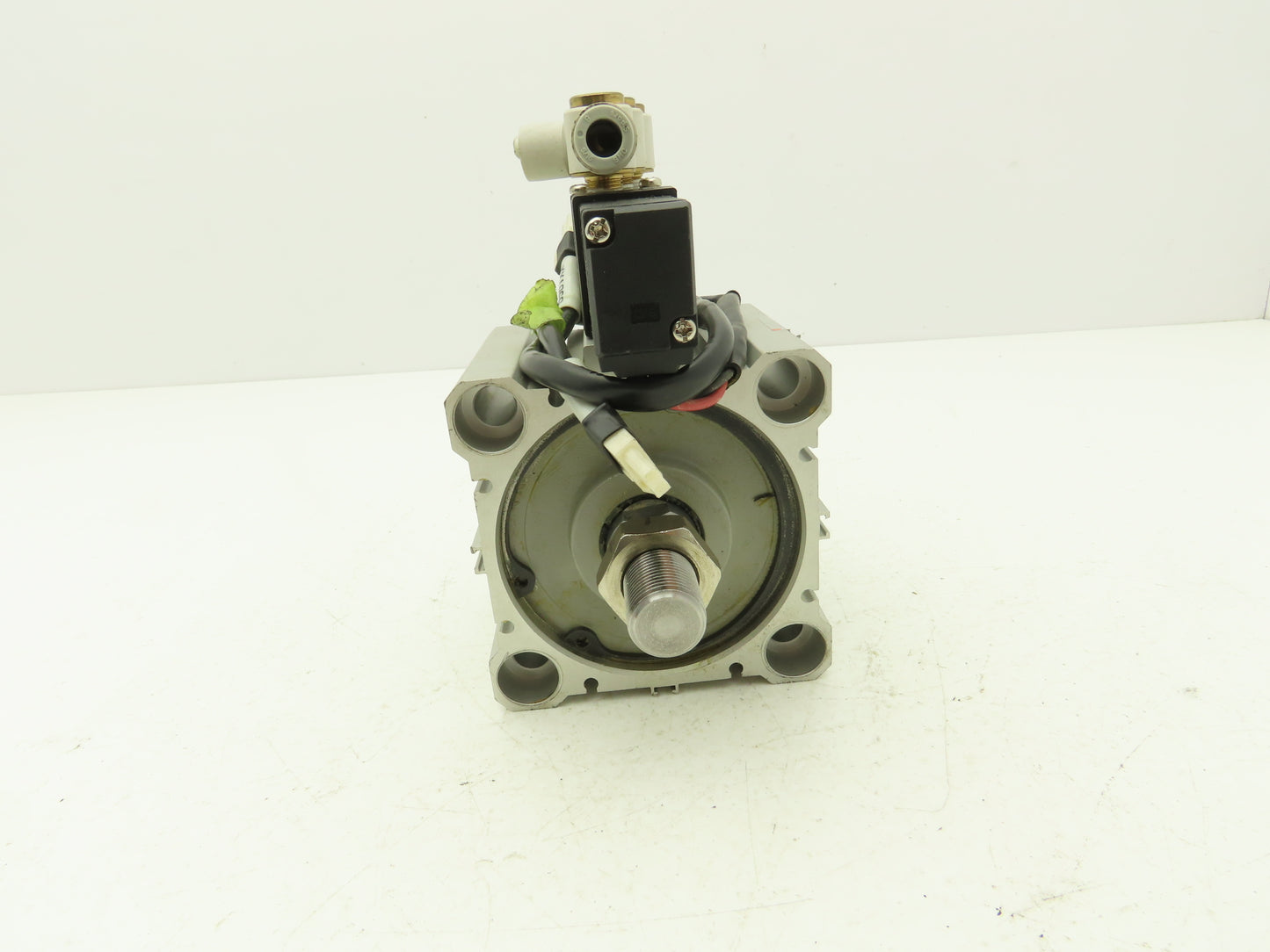 SMC CDVQ2B80-23-DCJ1649J Air Cylinder 80mm Bore 23mm Stroke w/Solenoid Valve 24V