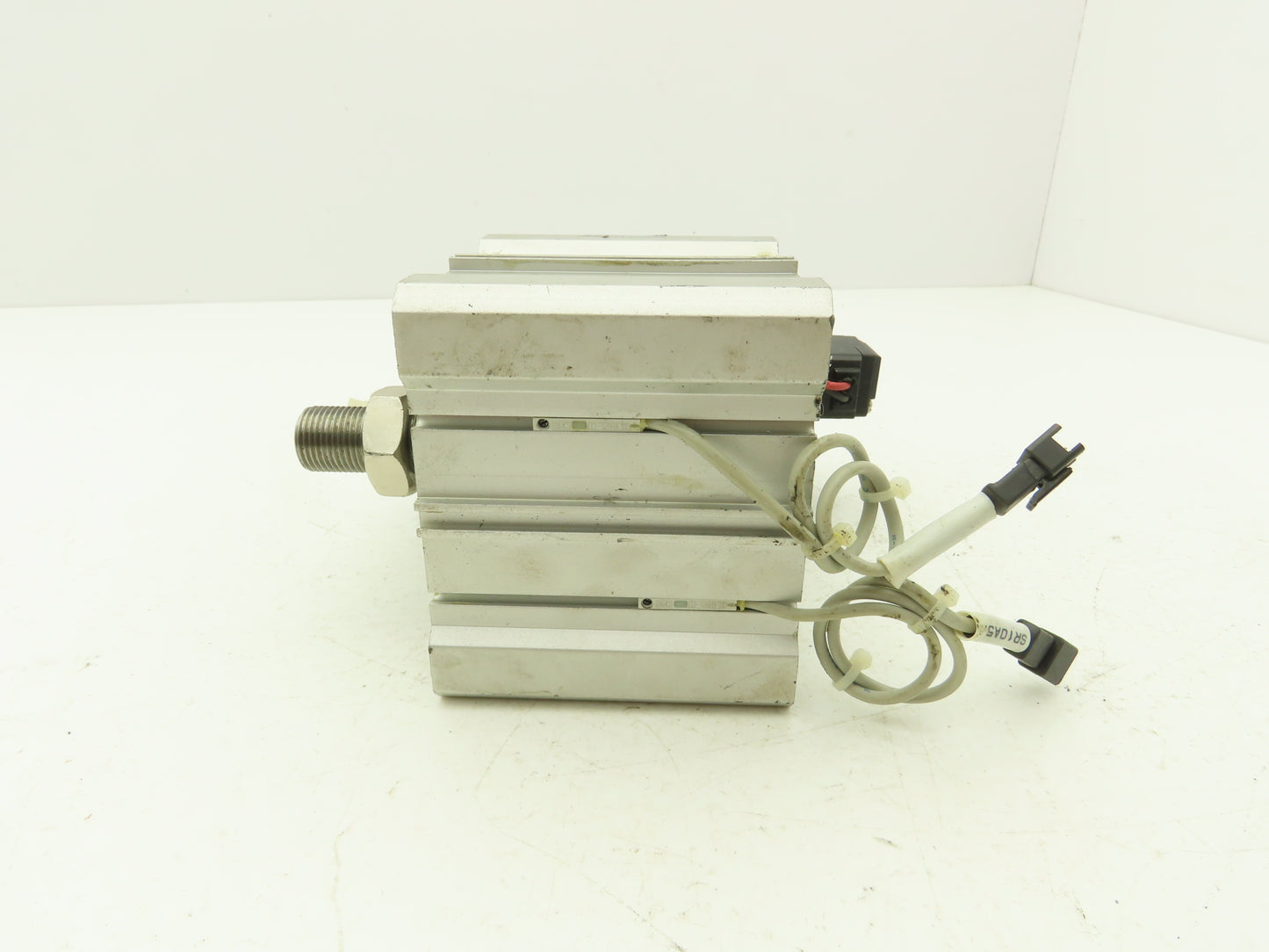 SMC CDVQ2B80-23-DCJ1649J Air Cylinder 80mm Bore 23mm Stroke w/Solenoid Valve 24V
