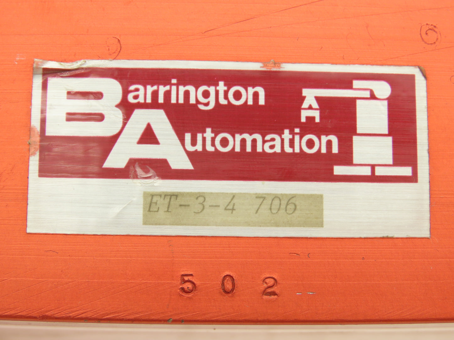 Barrington ET-3-4 Pneumatic Slide Air Cylinder Elevating Table 4" Stroke