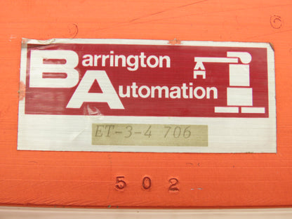Barrington ET-3-4 Pneumatic Slide Air Cylinder Elevating Table 4" Stroke
