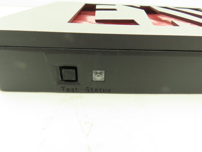 Lithonia Lighting 285250 Brushed Aluminum Red LED Emergency Exit Sign 120/277VAC