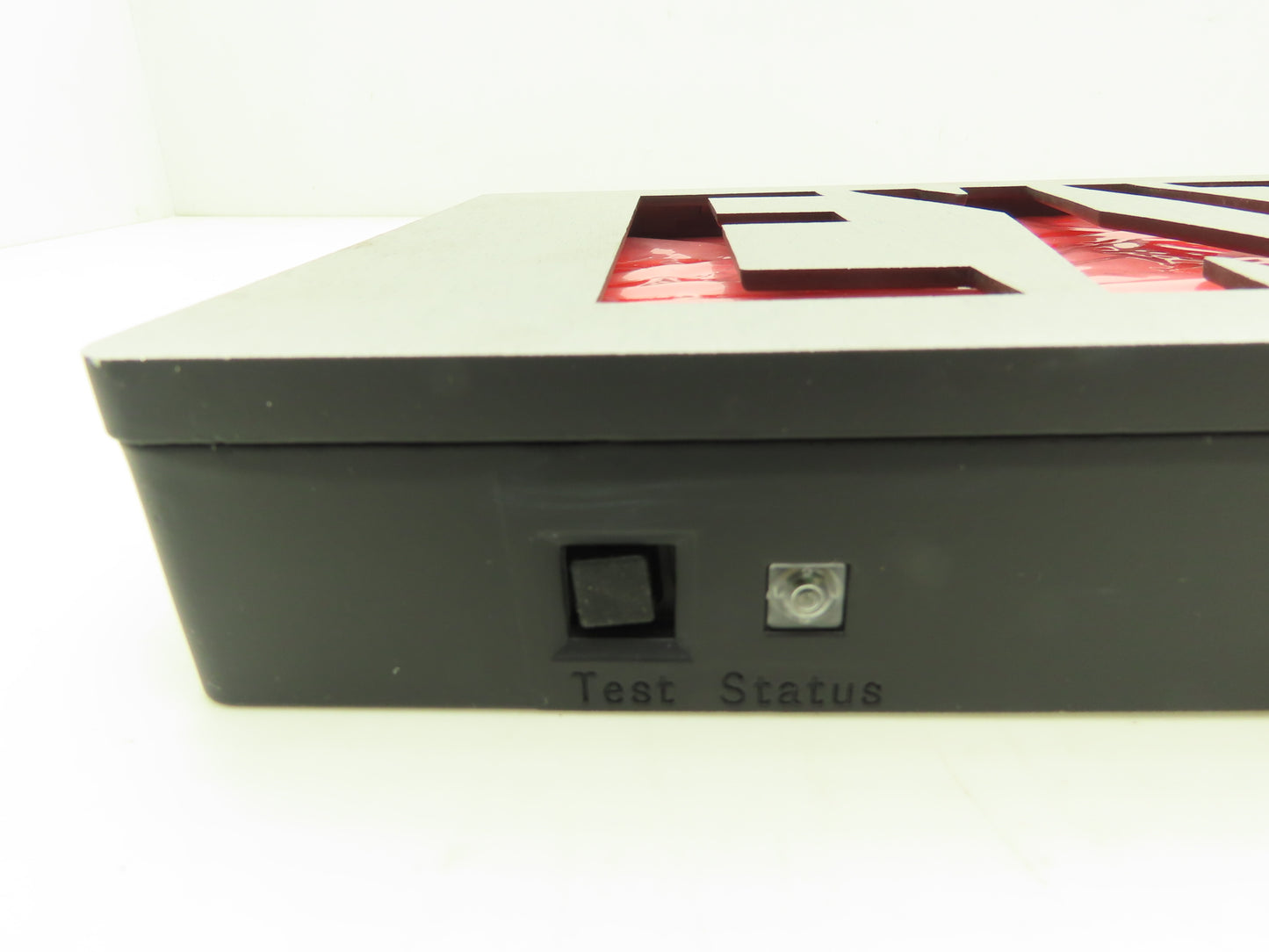 Lithonia Lighting 285418 Brushed Aluminum Red LED Emergency Exit Sign 120/277VAC