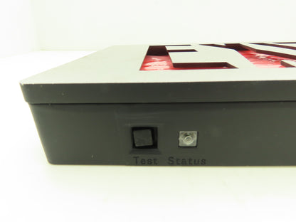 Lithonia Lighting 285418 Brushed Aluminum Red LED Emergency Exit Sign 120/277VAC