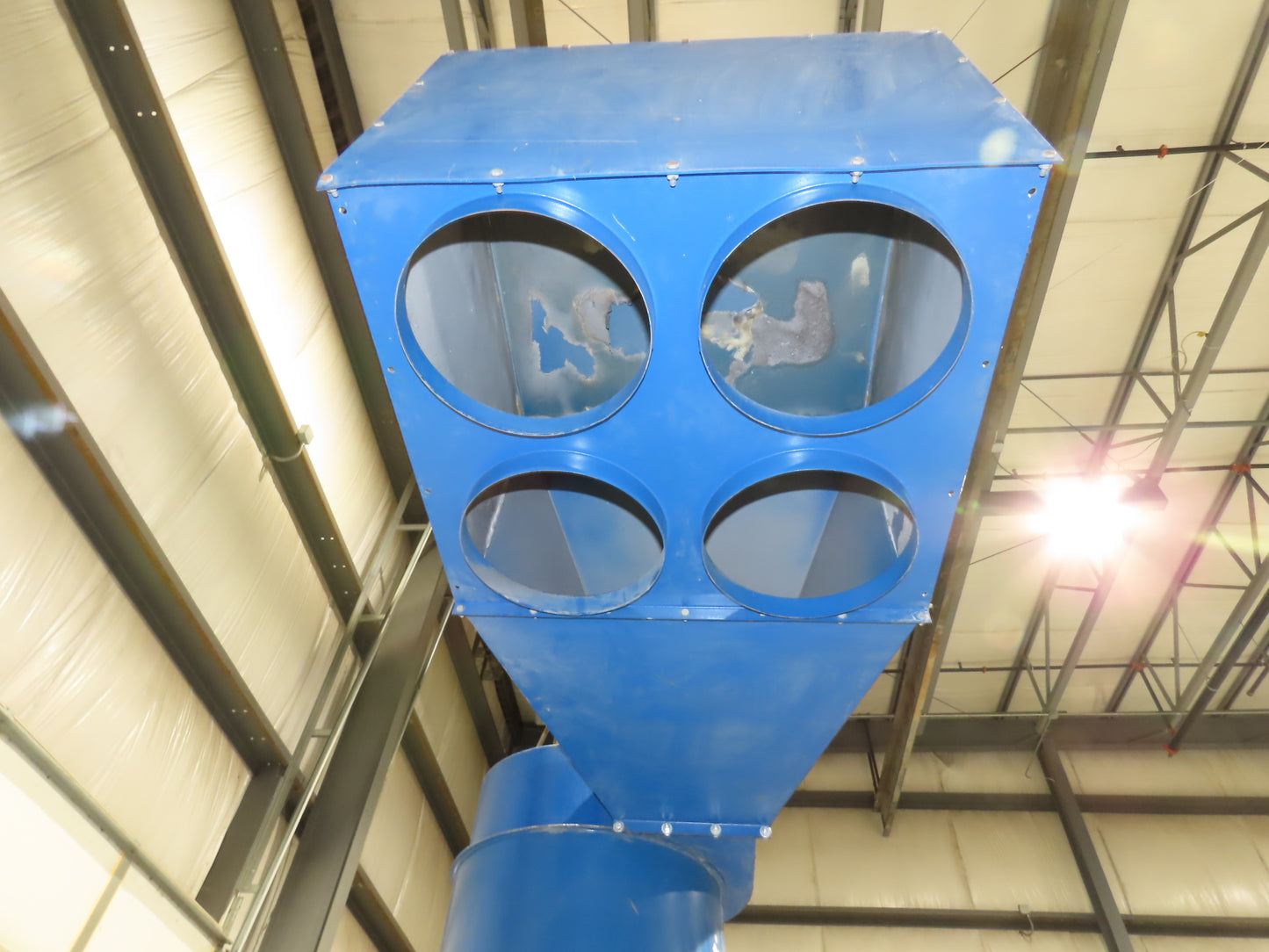 Donaldson 24 Torit Cyclone Dust Collector 4 Bag Filter 7.5HP 3500 CFM 2-Drum