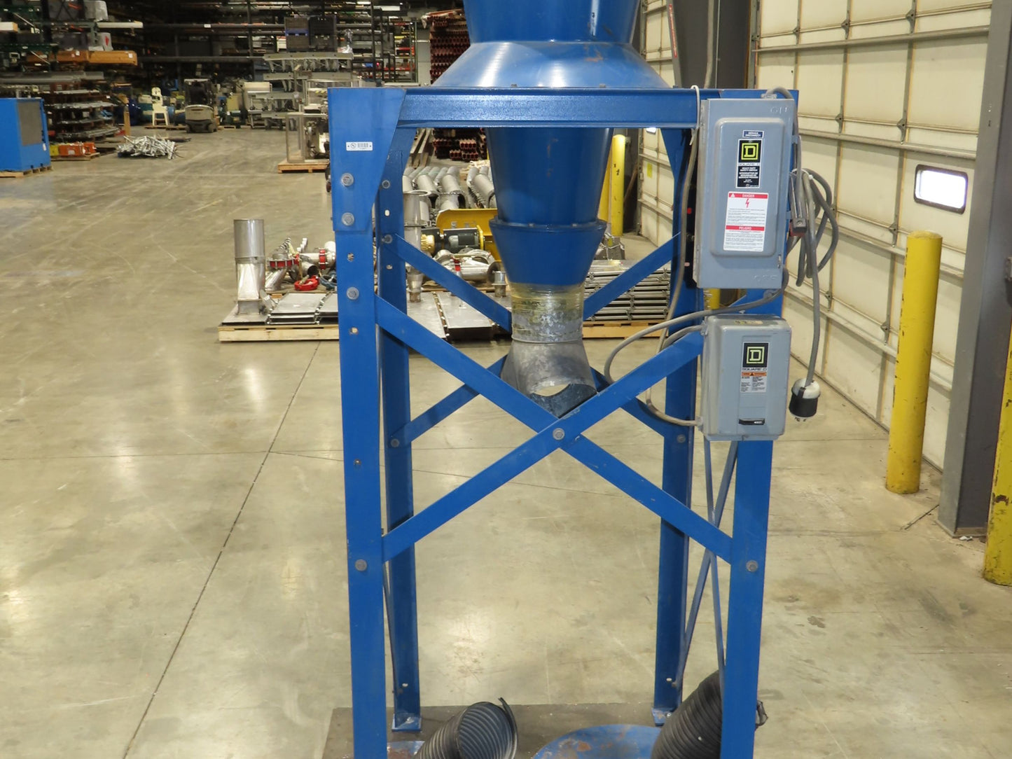 Donaldson 24 Torit Cyclone Dust Collector 4 Bag Filter 7.5HP 3500 CFM 2-Drum