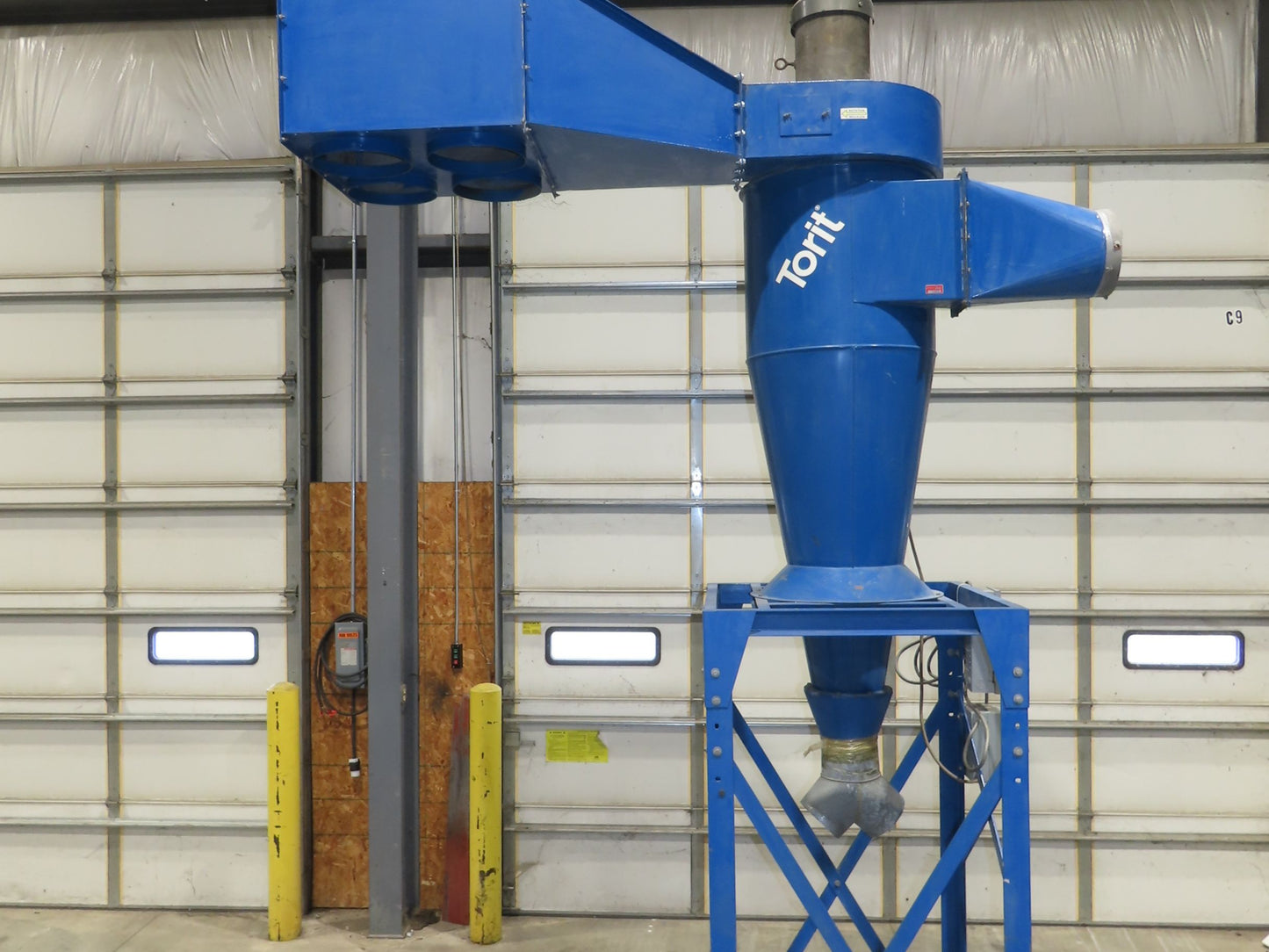 Donaldson 24 Torit Cyclone Dust Collector 4 Bag Filter 7.5HP 3500 CFM 2-Drum