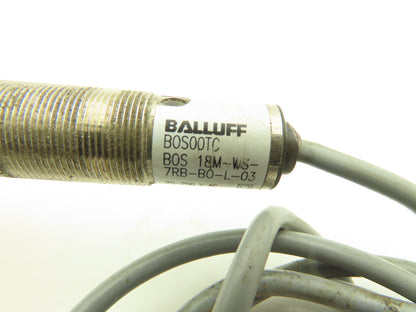 Balluff BOS 18M-WS-7RB-B0-L-03 Proximity Retroreflective Sensor Switch BOS00TC