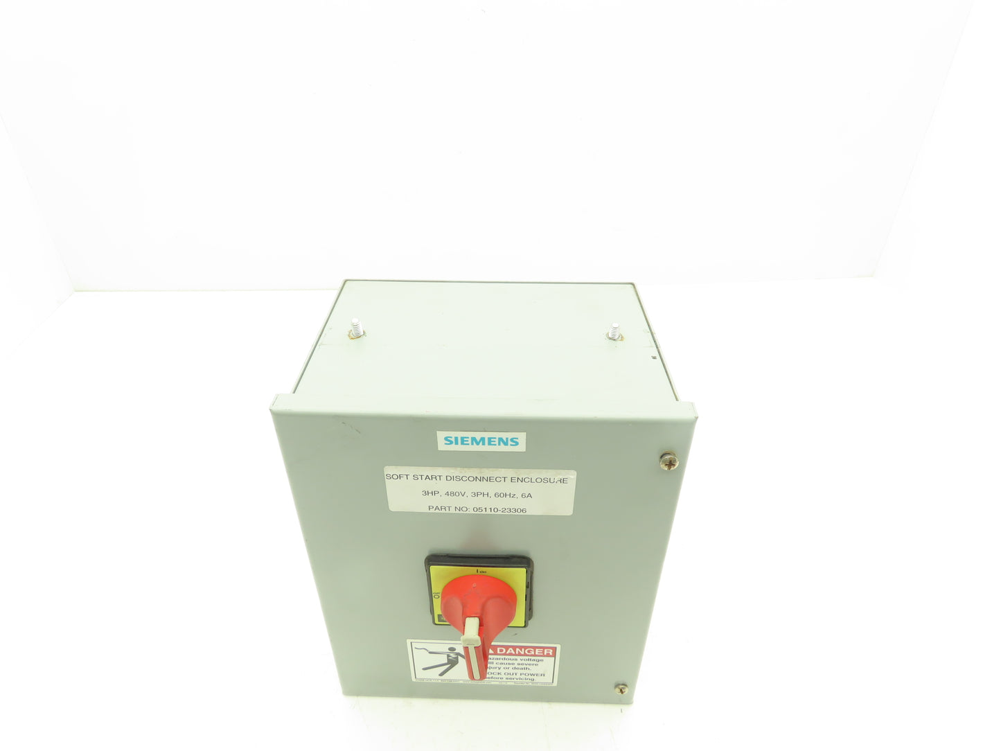 Hoffman Siemens 05110-23306 Electrical Enclosure Soft Start Disconnect 10x8x6"