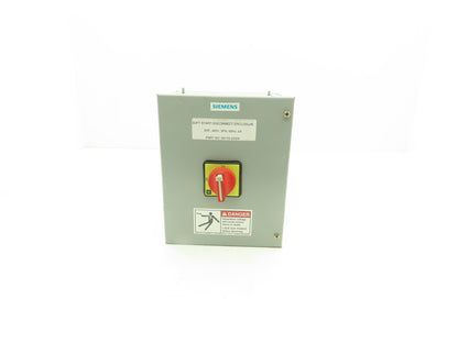Hoffman Siemens 05110-23306 Electrical Enclosure Soft Start Disconnect 10x8x6"