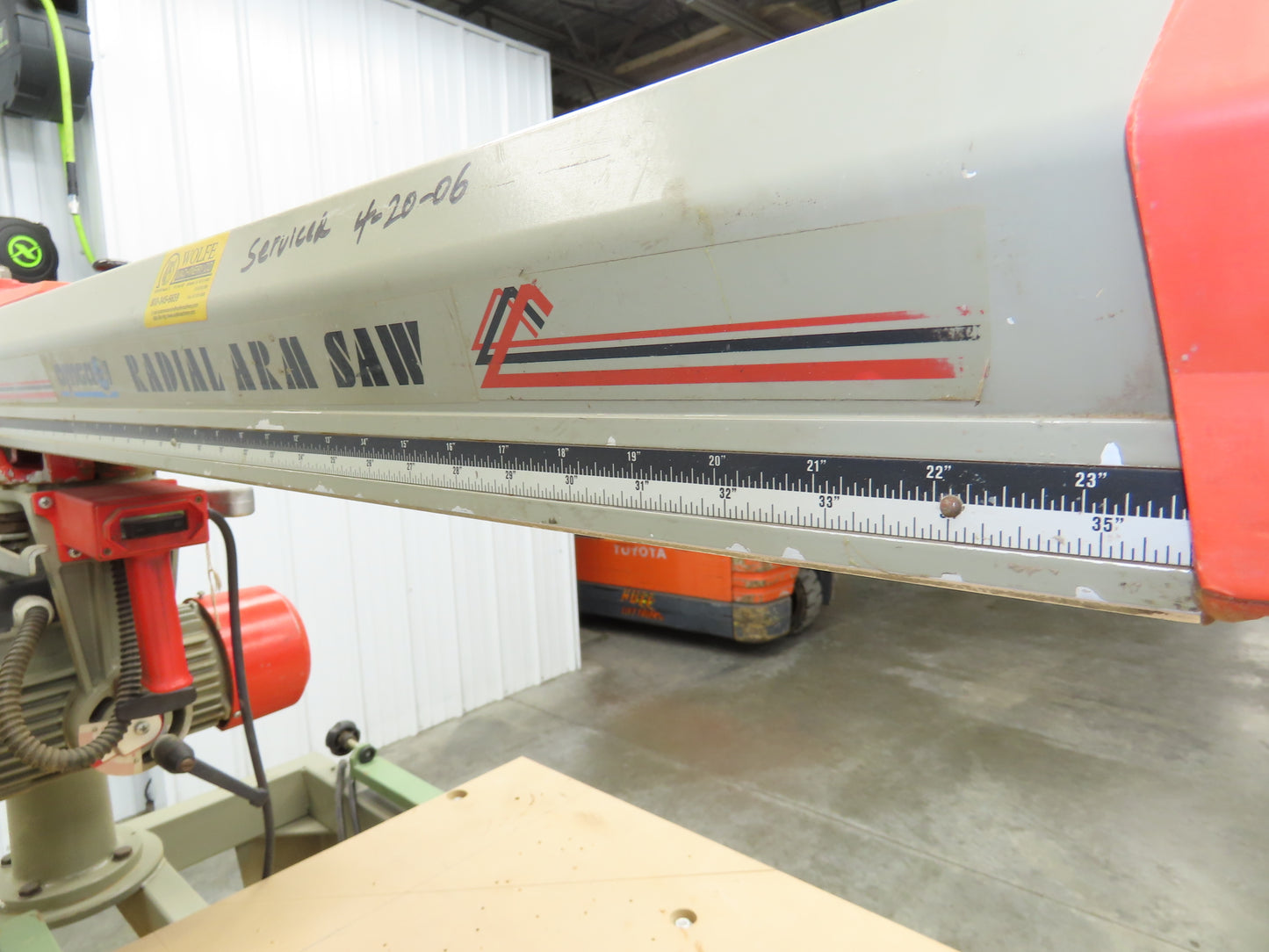 Omga RN 700 Radial Arm Saw 14" Blade 4Hp Motor 36-5/8" 700mm Rip 230/460V 3Ph