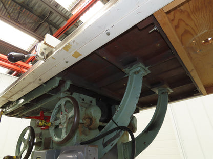 Tannewitz Woodworking Table Saw 20" Blade 5hp 230/460V 72" Biesemeyer Fence