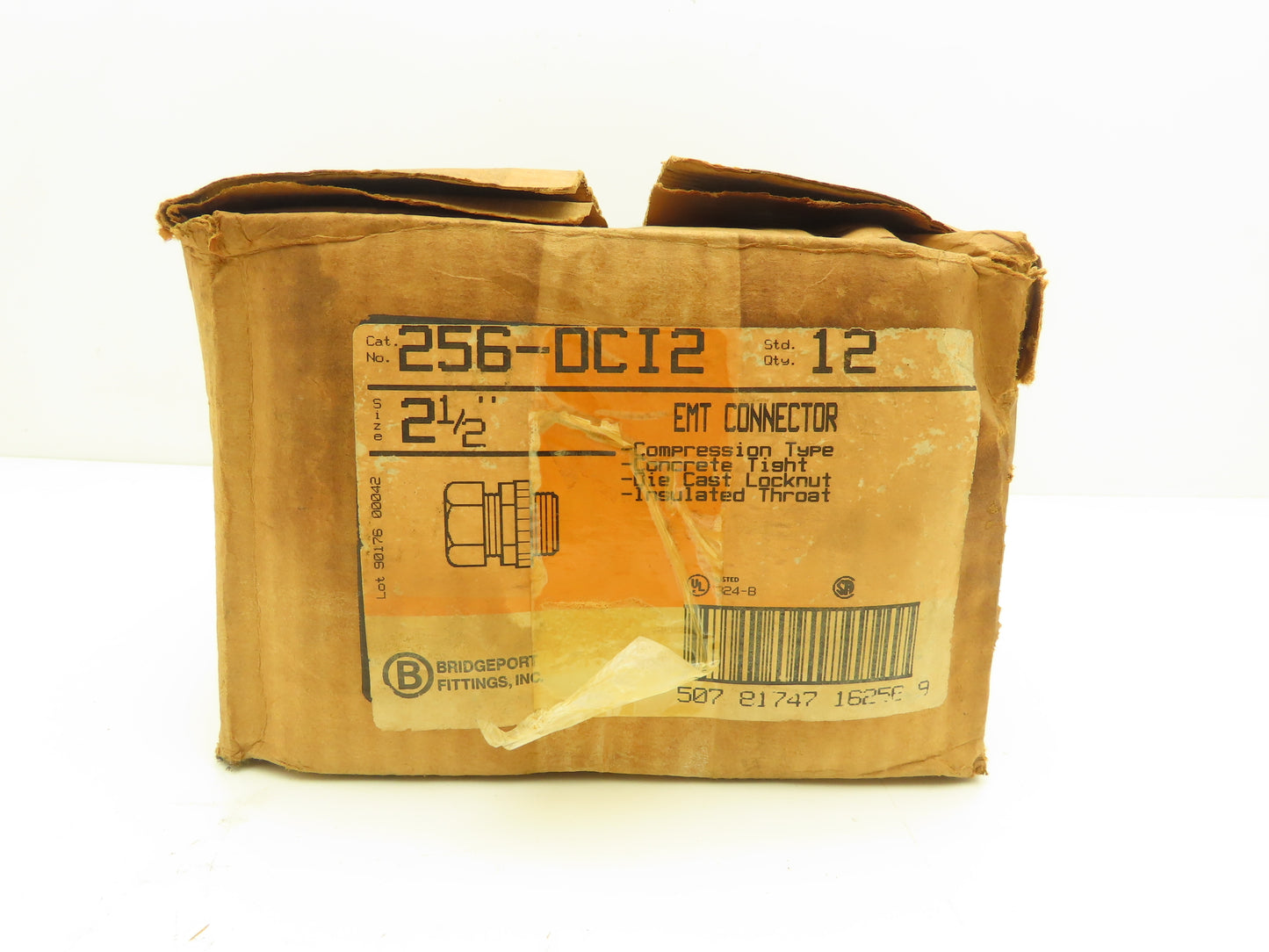 Bridgeport 256-DC12 2-1/2" NPT EMT Connector