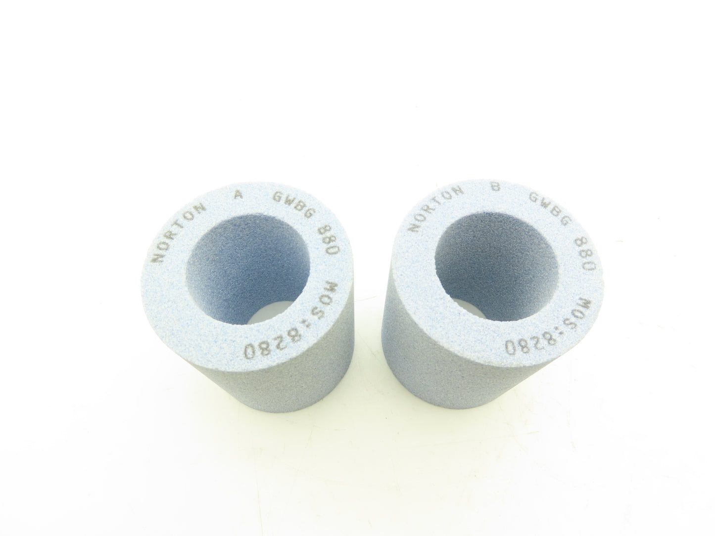Norton GWBG-880 Alundum 3SG46-JVS Grinding Wheel 1.75"OD x 2.0"L x 1"ID Lot of 2