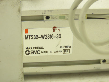 SMC MTS32-W2316-30 Precision Air Cylinder 32mm Bore 30mm Stroke Extended Rod
