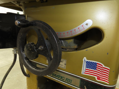 Powermatic Model 66 Table Saw 10" Tilting Arbor 3Ph 5HP 230/460V 50" Biesemeyer