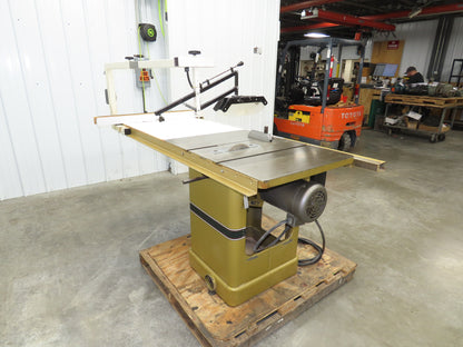 Powermatic Model 66 Table Saw 10" Tilting Arbor 3Ph 5HP 230/460V 50" Biesemeyer