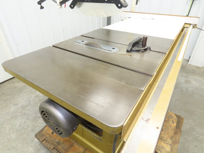 Powermatic Model 66 Table Saw 10" Tilting Arbor 3Ph 5HP 230/460V 50" Biesemeyer