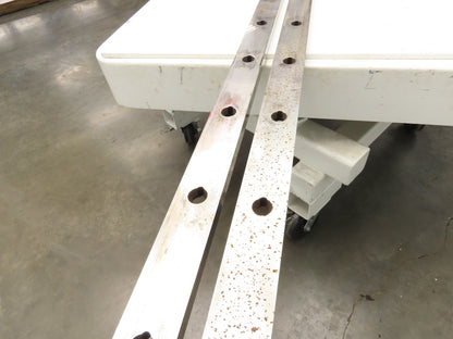 Cincinnati 375 12' x 3/8" Metal Shear Blades 2-3/4"W 12' 6"L  Lot of 2