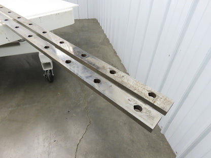 Cincinnati 375 12' x 3/8" Metal Shear Blades 2-3/4"W 12' 6"L  Lot of 2