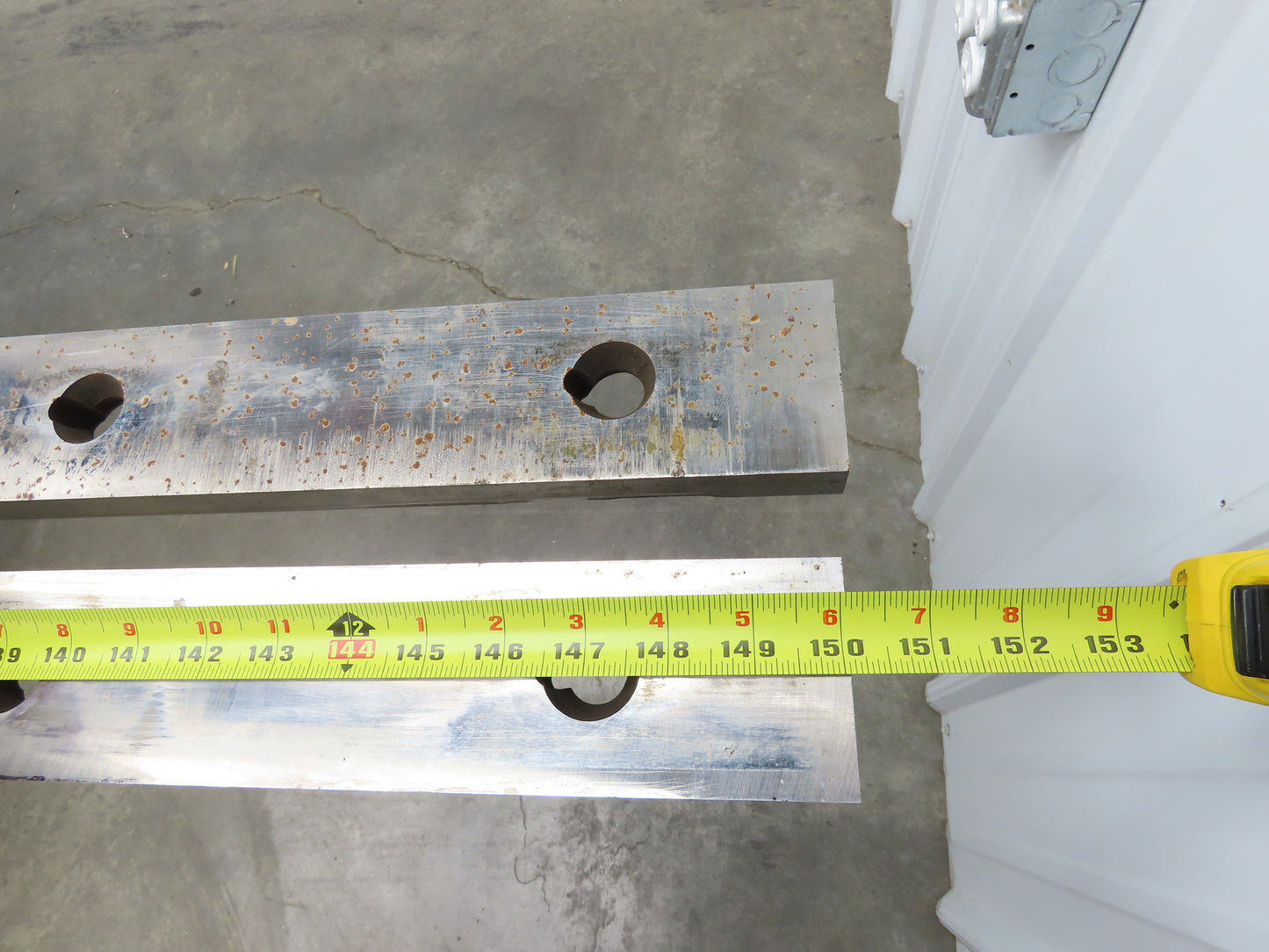Cincinnati 375 12' x 3/8" Metal Shear Blades 2-3/4"W 12' 6"L  Lot of 2