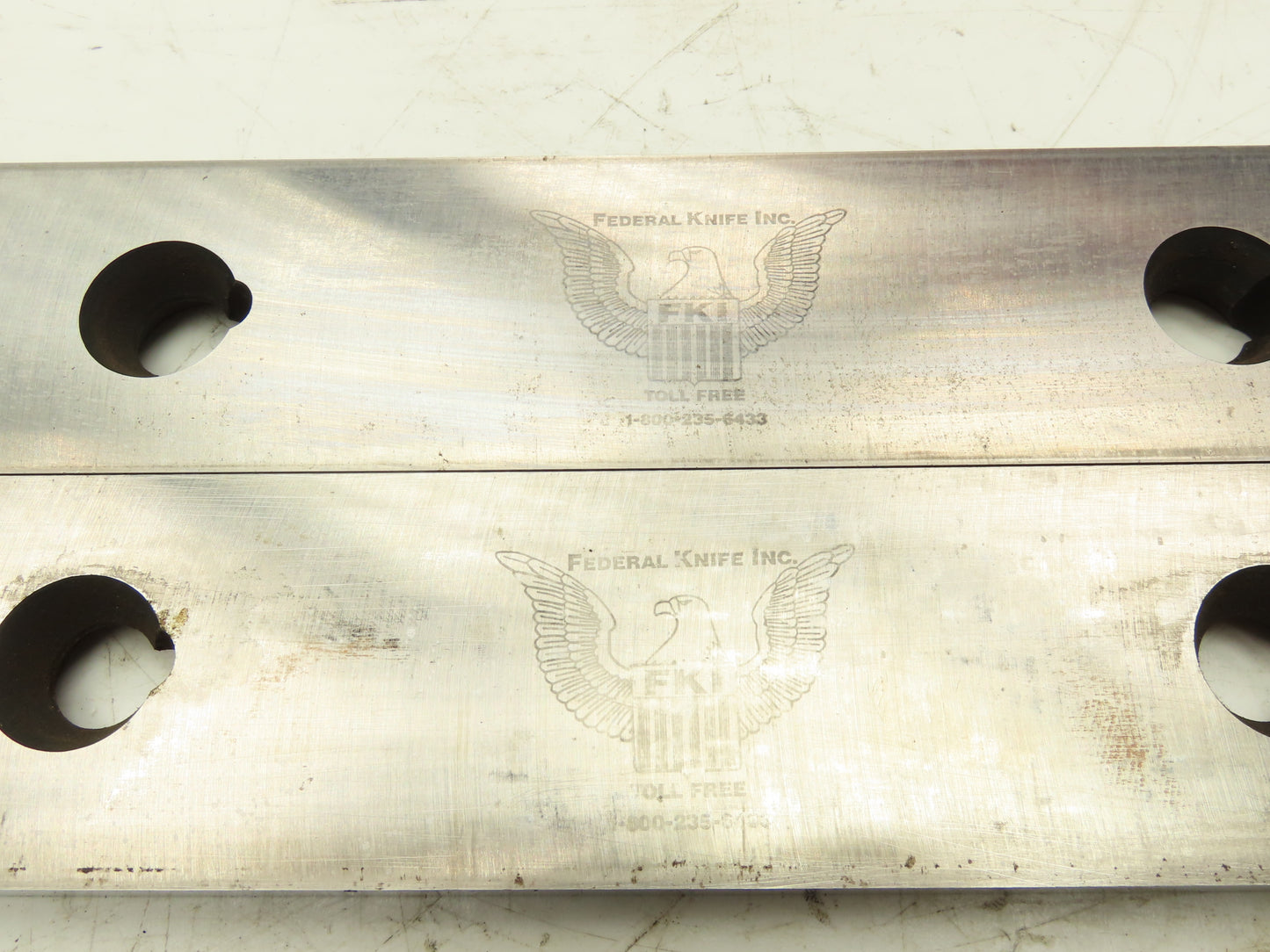Cincinnati 375 12' x 3/8" Metal Shear Blades 2-3/4"W 12' 6"L  Lot of 2