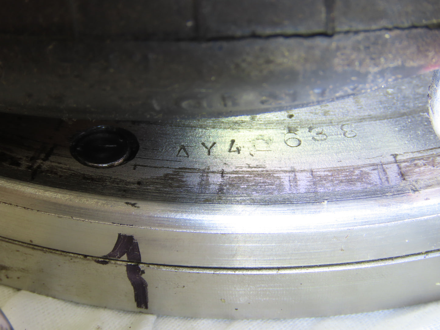 Firestone AY4 638 Air Spring Double Convolution 20C  9"OD SS Bead Plate 8"