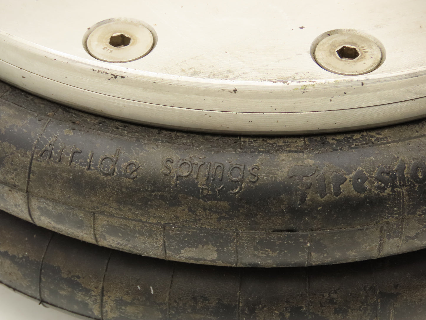 Firestone 22C Airide Airbag Double Convoluted Air Spring 12"OD 10.5" SS Plate