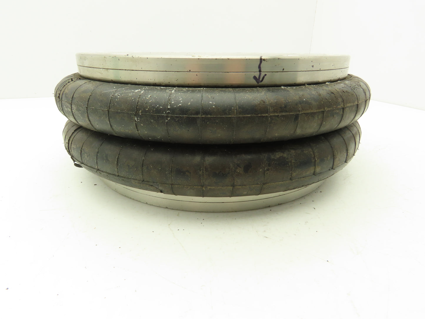 Firestone 22C Airide Airbag Double Convoluted Air Spring 12"OD 10.5" SS Plate