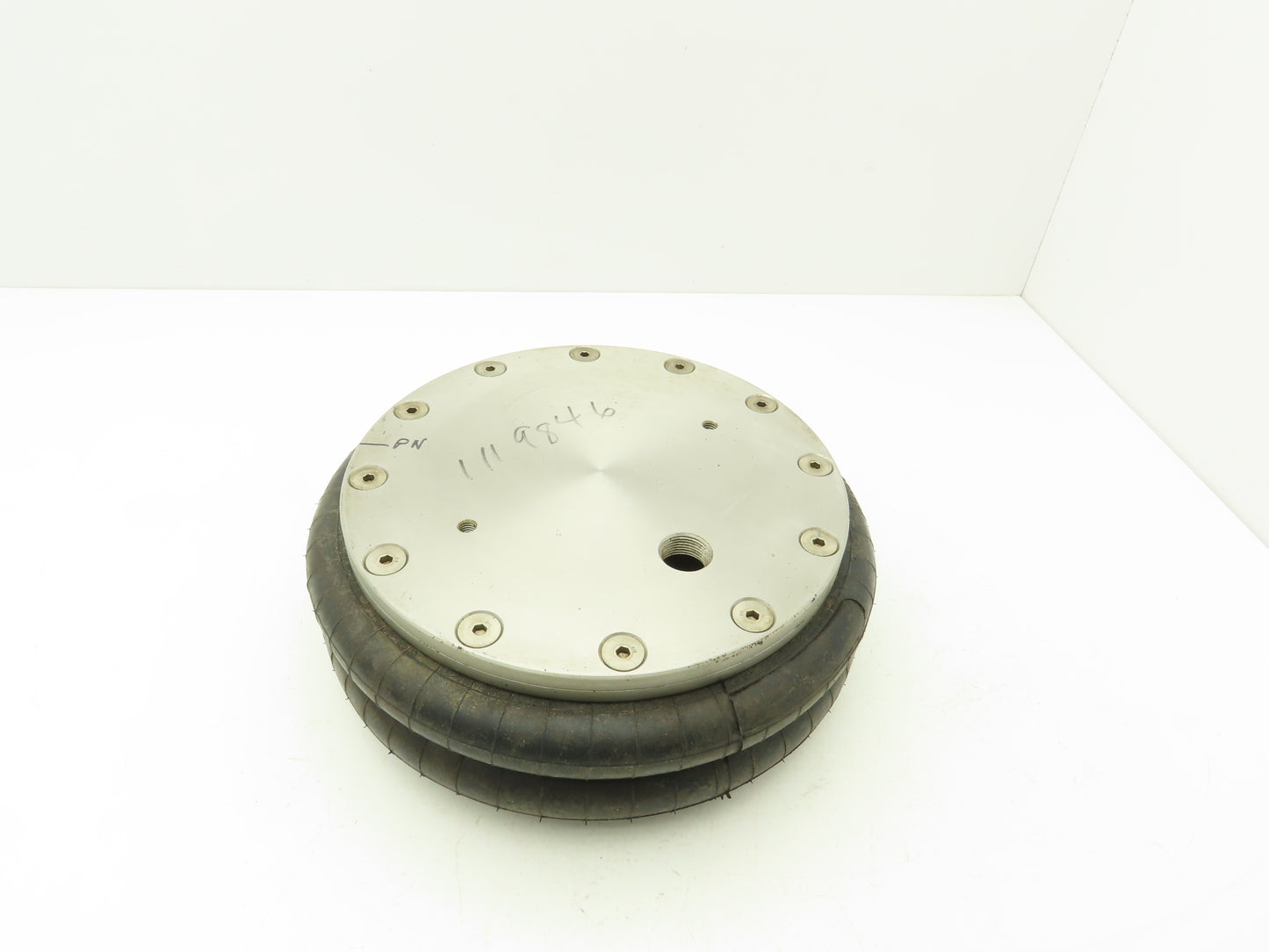 Firestone 22C Airide Airbag Double Convoluted Air Spring 12"OD 10.5" SS Plate