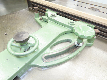 Tannewitz U Woodworking Miter Table Saw 20" Blade 5hp 230/460V Tilting Arbor